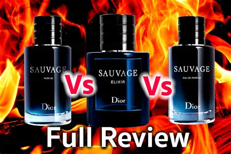 dior sauvage edt vs edp sillage|is elixir stronger than parfum.